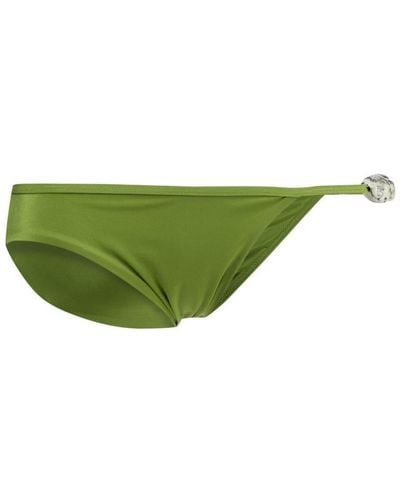 Christopher Esber Slip bikini Crystal Strap - Verde