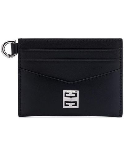 Givenchy 4g Leather Card Case - Black
