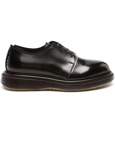 THE ANTIPODE Adam 307 Leather Derby Shoes - Black
