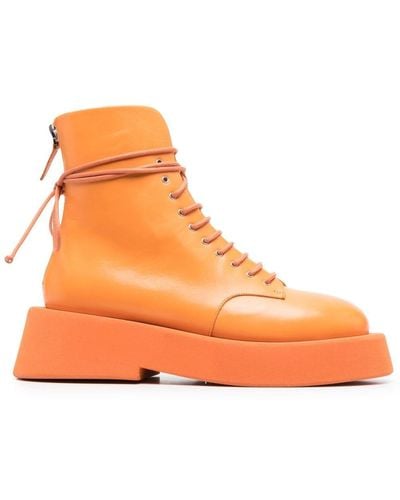 Marsèll Ankle Lace-up 55mm Boots - Orange