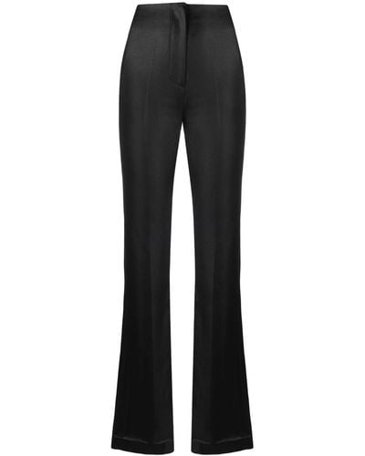 Nanushka Pantalon slim à design ajustable - Noir