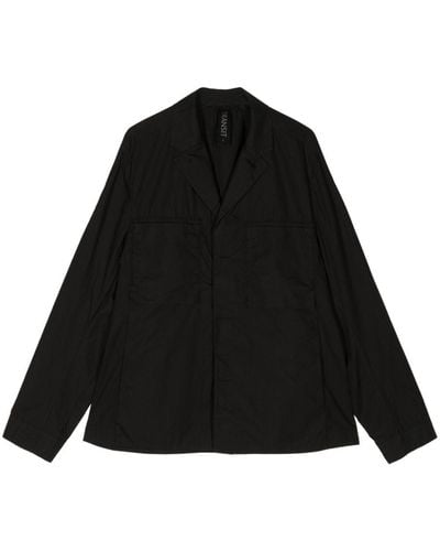 Transit Long-sleeve Cotton-linen Blend Jacket - Black