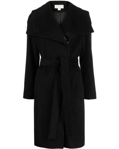 MICHAEL Michael Kors Belted Double-breasted Coat - Black