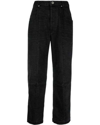 Isabel Marant High-rise Straight-leg Jeans - Black