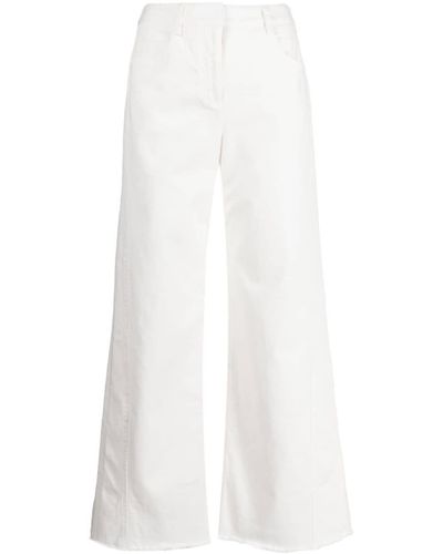 Twp Mid-rise Flared Trousers - White
