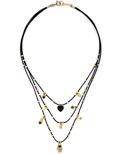 Isabel Marant Happiness Layered Necklace - Metallic