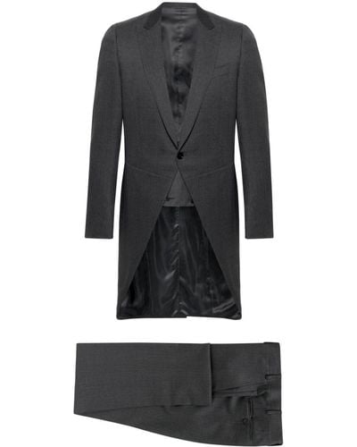 Canali Single-breasted Wool Suit - Gray