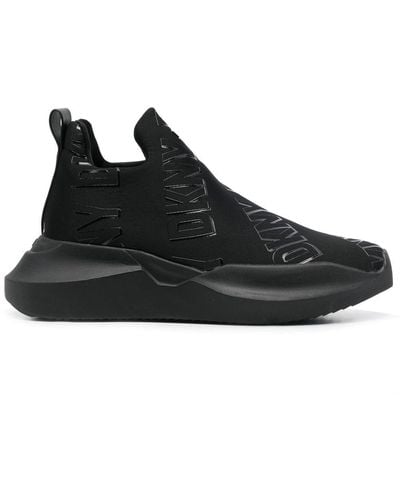 DKNY Ramona Logo-print Slip-on Sneakers - Black