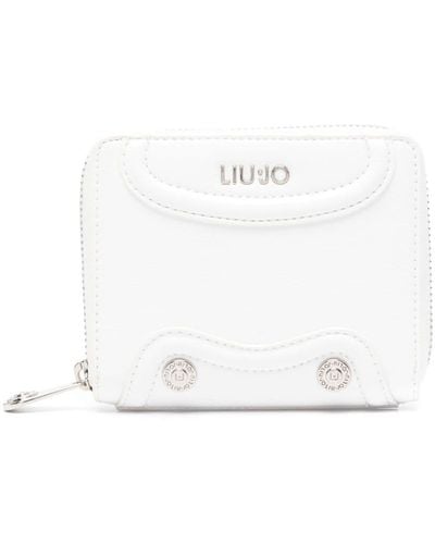 Liu Jo Logo-lettering Zip-up Wallet - White