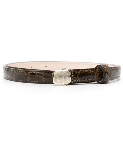 Lemaire Military Leather Belt - Natural