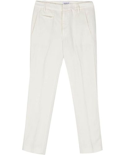 Dondup Ariel Cropped-leg Trousers - White