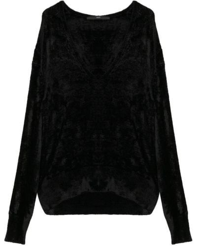 SAPIO No 21 Velvet Sweater - Black
