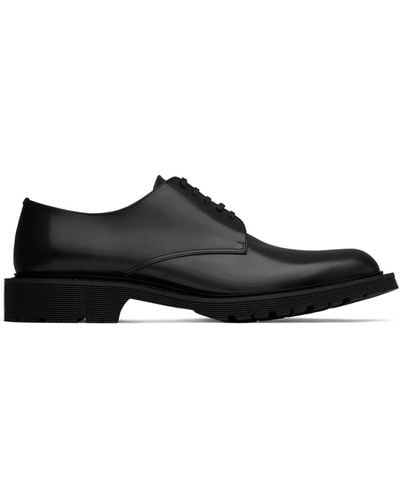 Saint Laurent Vaughn 20 Leather Loafers - Black