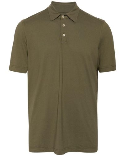 Fedeli Alby Jersey Polo Shirt - Green