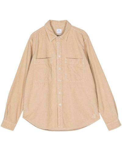 PS by Paul Smith Corduroy Button-up Shirt - Naturel