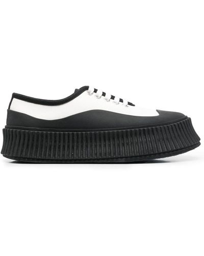 Jil Sander Sneakers mit dicker Sohle - Schwarz