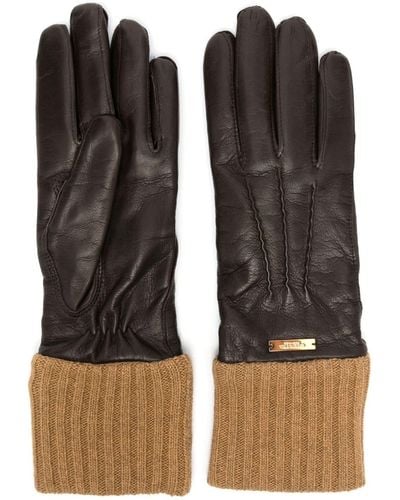 Giuliva Heritage Balmoral Leather Gloves - Black