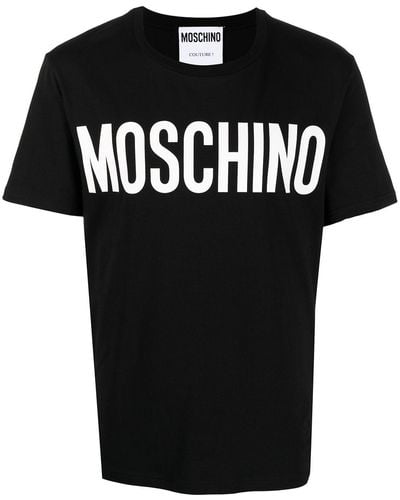Moschino Camiseta con logo estampado - Negro