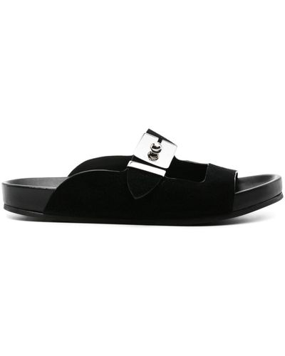 Lanvin Tinkle Suede Sandals - Black