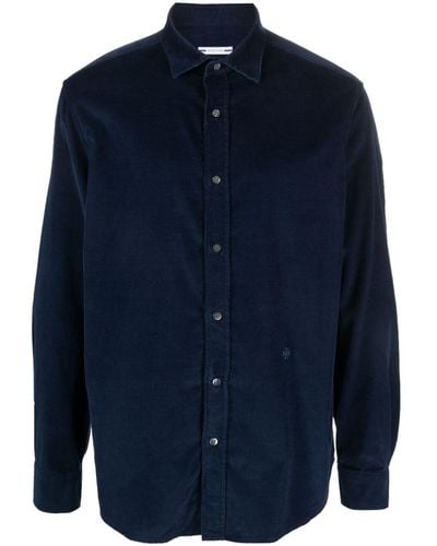 Jacob Cohen Long-sleeve Cotton Shirt - Blue