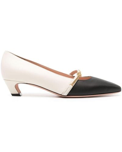 Bally Sybil 35mm Leather Pumps - Natural