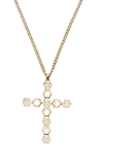 Philipp Plein Hexagon Lux Necklace - Metallic