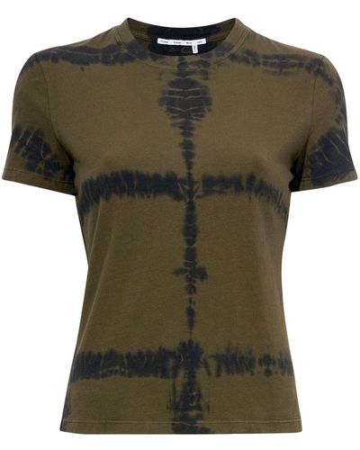 Proenza Schouler T-Shirt mit Batik-Print - Grün