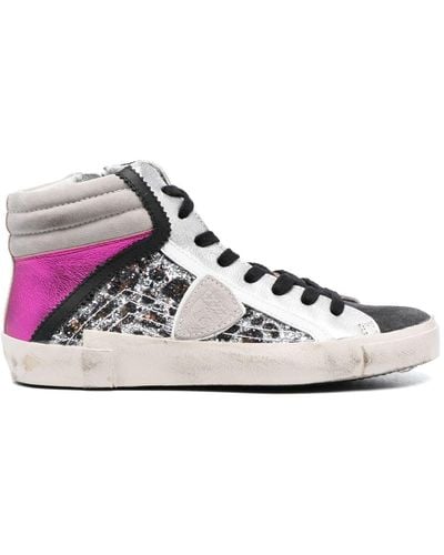 Philippe Model Prsx High-top Sneakers - Pink