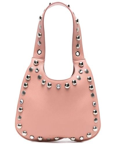 Panconesi Small Diamanti Saddle Bag - Pink
