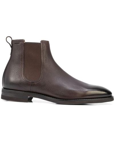 Bally Scavone Leather Ankle Boots - Brown