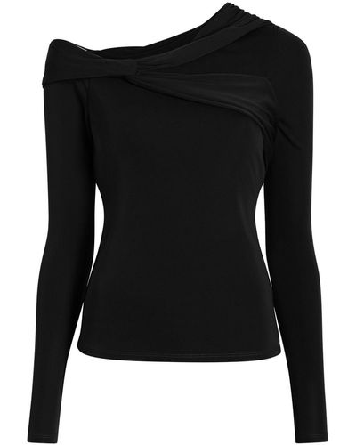 Cinq À Sept Zaya Cold-shoulder Top - Black