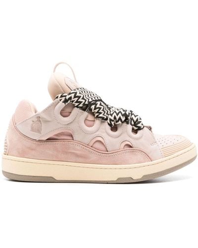 Lanvin Curb Chunky Trainers - Pink
