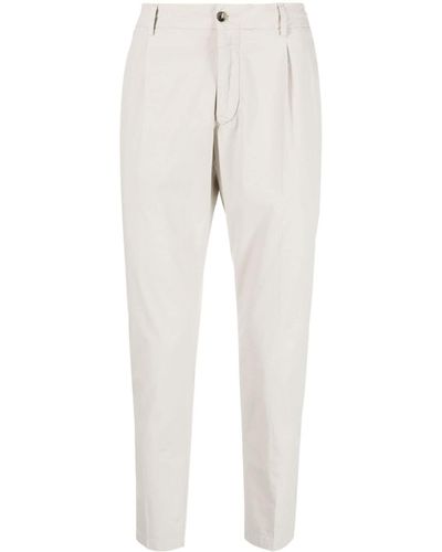 Dell'Oglio Riccardo Cotton Straight-leg Pants - White