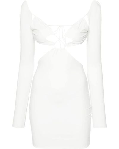 Amazuìn Uitgesneden Mini-jurk - Wit