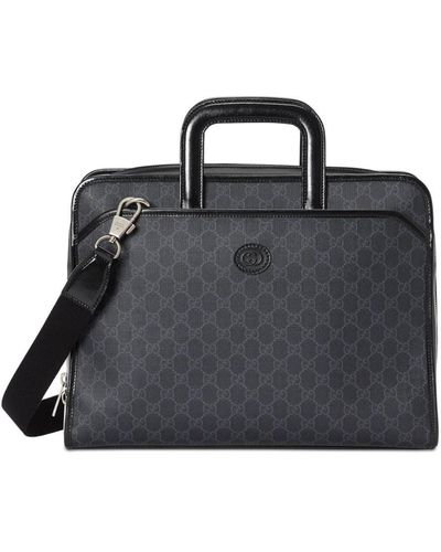 Gucci Porte-documents Supreme GG - Noir