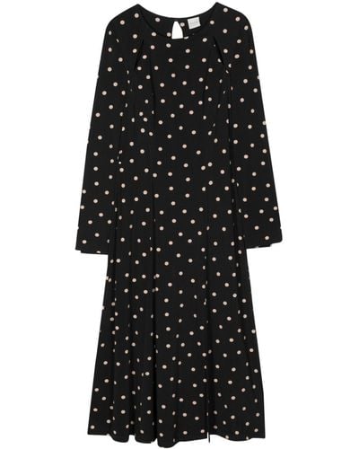 Paul Smith Polka Dot Long-sleeve Dress - Black