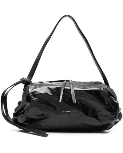 Jil Sander Borsa a spalla Cushion media - Nero