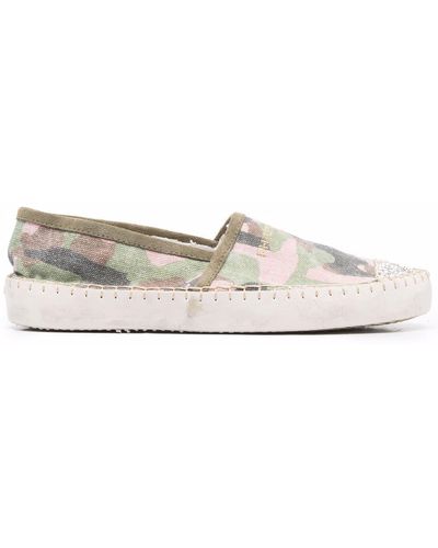 Philippe Model Marseille Espadrilles Met Camouflageprint - Wit