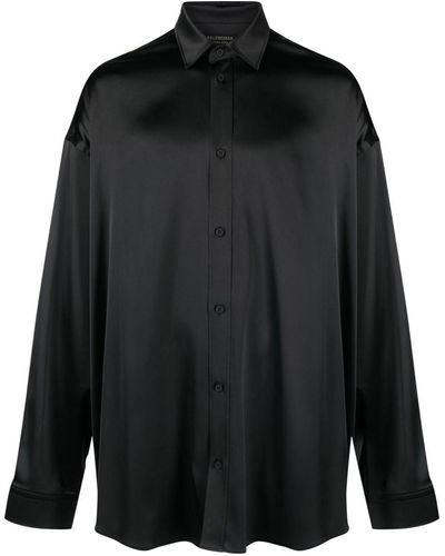 Balenciaga オーバーサイズ シャツ - ブラック