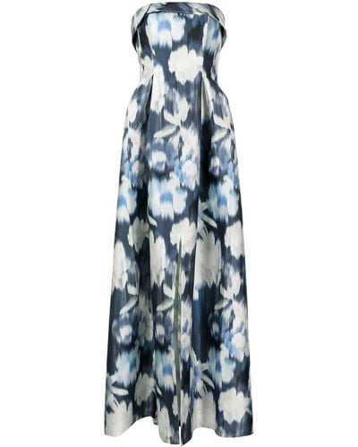 Sachin & Babi Brielle Floral Ikat Print Dress - Blue