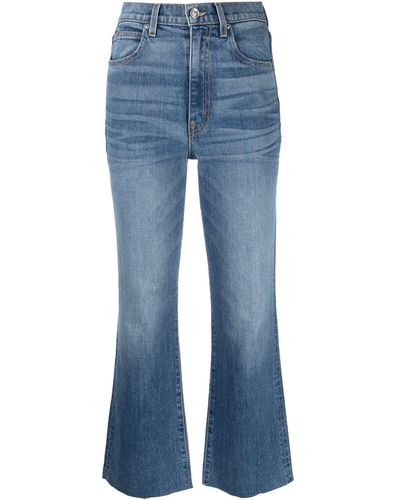 SLVRLAKE Denim Jeans crop Frankie - Blu