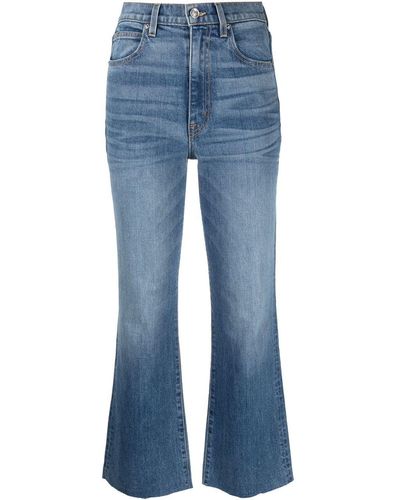 SLVRLAKE Denim Frankie Cropped Jeans - Blue