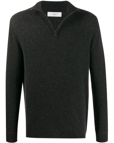 Pringle of Scotland Fine Knit Zipped Sweater - Gray