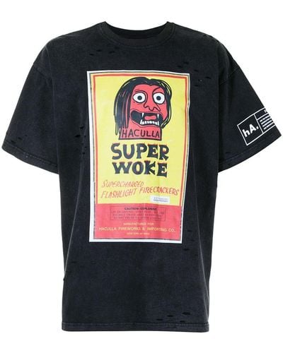 Haculla Graphic Print T-shirt - Black