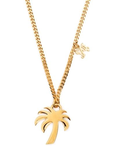 Palm Angels Palm Charm Necklace - Metallic