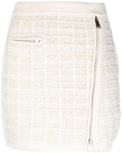 Jonathan Simkhai Tweed Zip-up Skirt - White