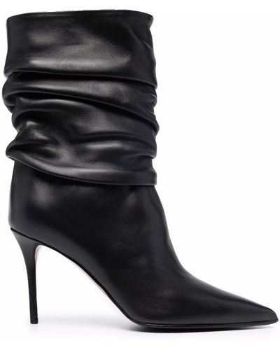 Le Silla Eva Scrunched Ankle Boots - Black