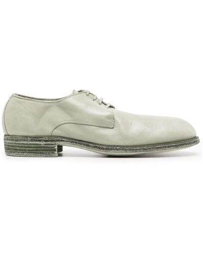 Guidi 30mm Lace-up Leather Derby Shoes - Grey