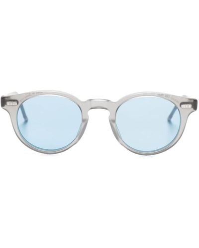Thom Browne Sonnenbrille mit Panto-Gestell - Blau