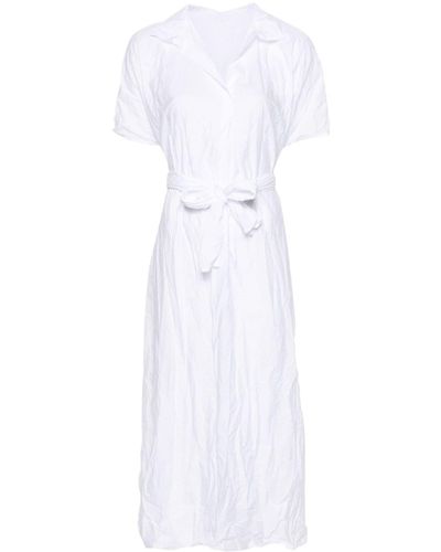 Daniela Gregis Crinkled-effect Midi Dress - White